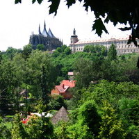 Вид на собор св. Варвары и Иезуитский колледж
