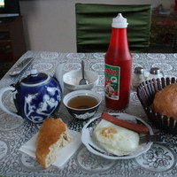Завтрак в отеле Рамз в городе Термез