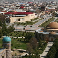 Панорама исторического центра Самарканда