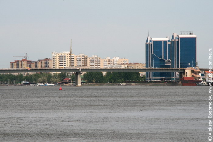 Река Волга в Астрахани