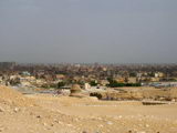 Вид на Гизу с пирамид.