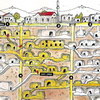 Схема этажей подземного города Деринкую