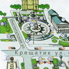 Карта Майдан Незалежности в Киеве